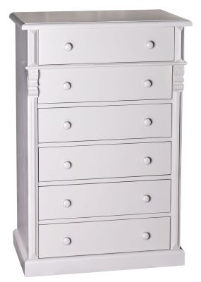 Commode 6 tiroirs patinée en chêne massif ou en pin massif